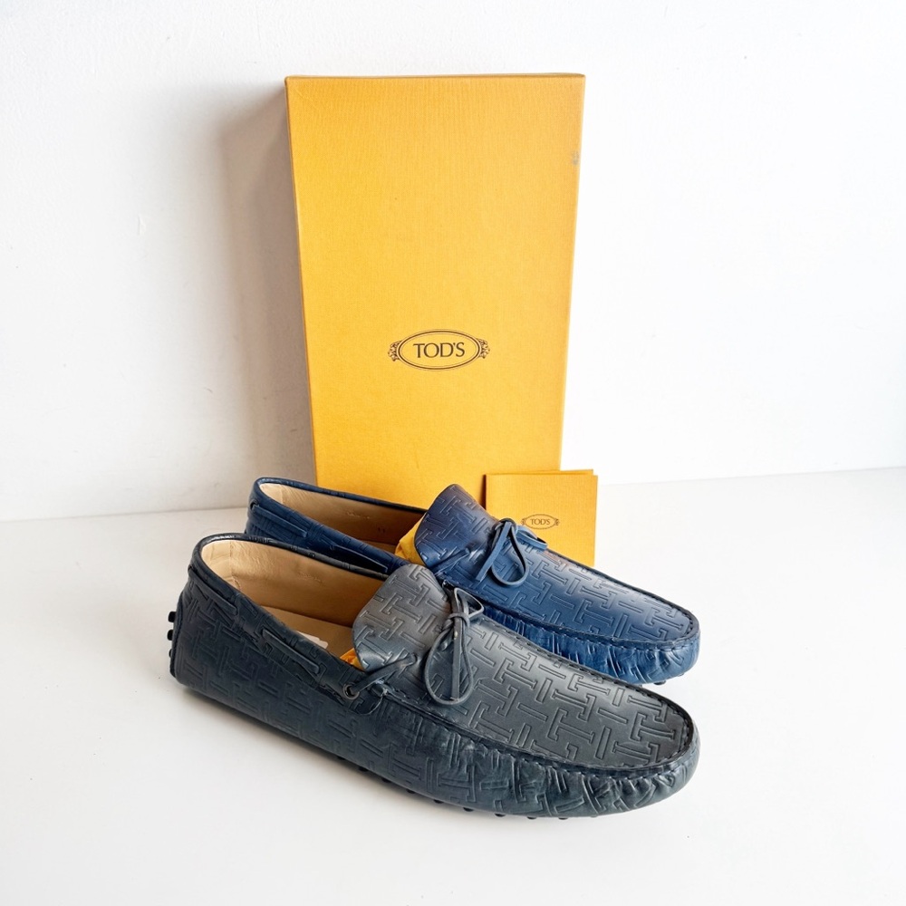 Tod's Blue Slip-On Loafers for Effortless Style